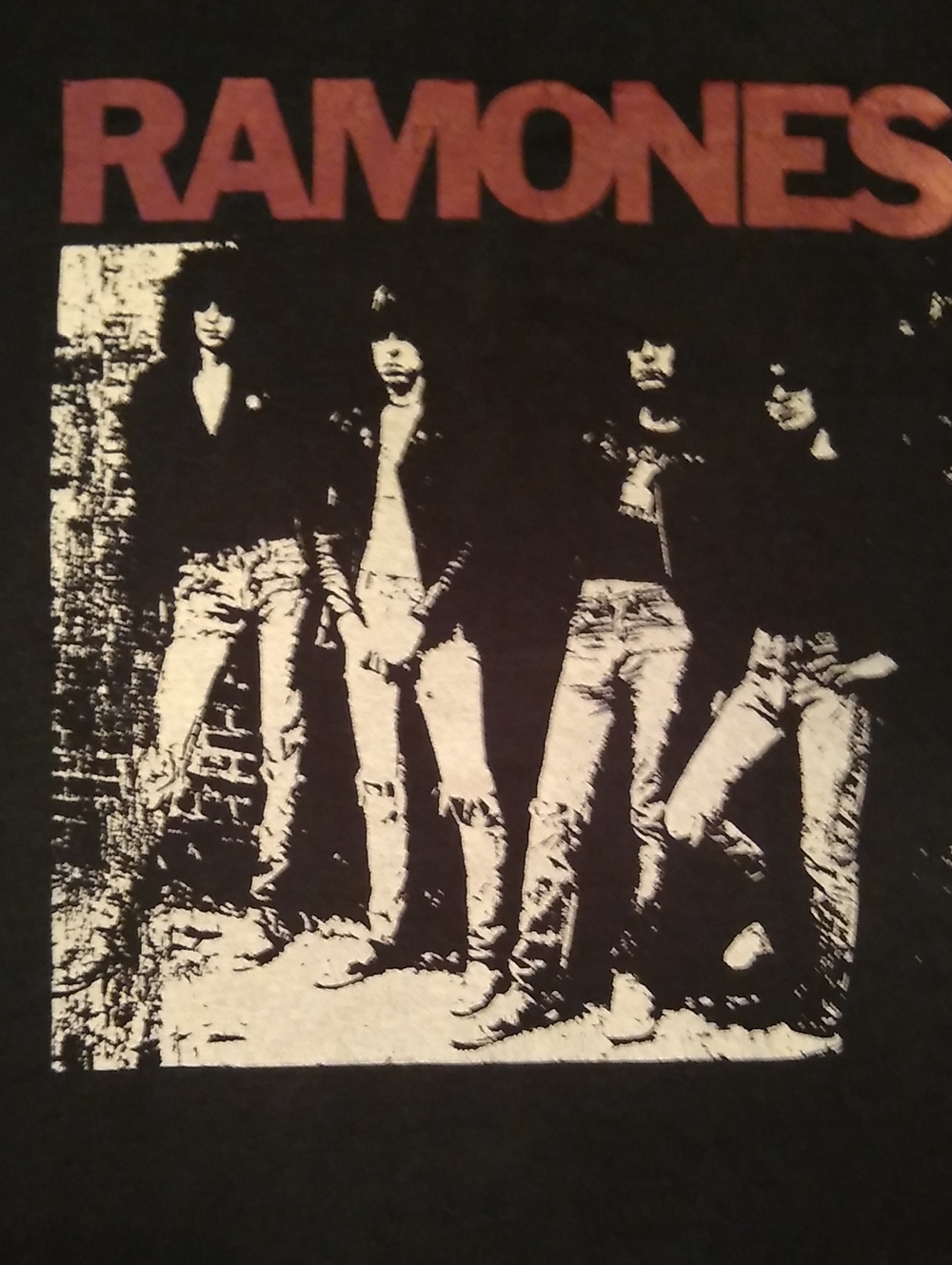 Ramones Graphic Band Tee - Black with Red Print